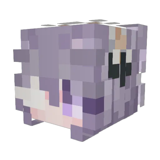 KiRist_game Minecraft avatar head, 3D render