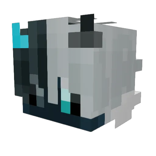 KiTAROs27 Minecraft avatar head, 3D render