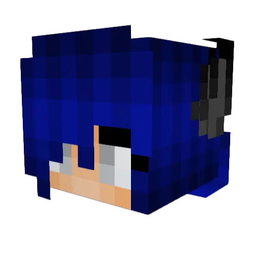 KiVi213 Minecraft avatar head, 3D render