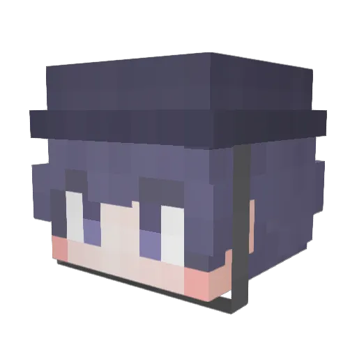 KiWoong2 Minecraft avatar head, 3D render