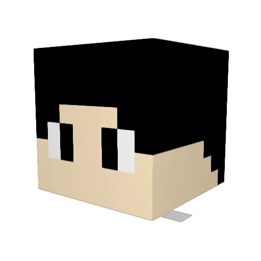 KiYo_SaNxx Minecraft avatar head, 3D render