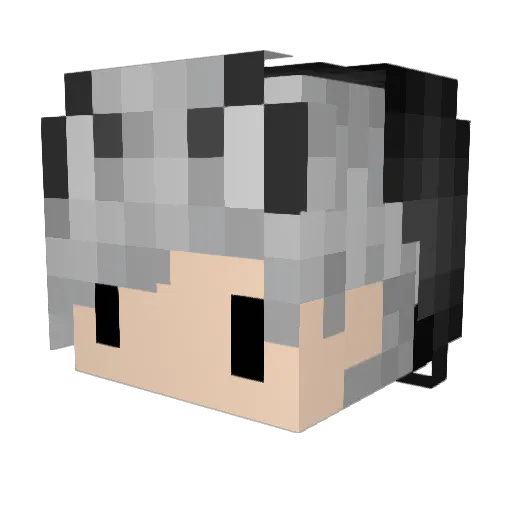 Ki_Kat_44 Minecraft avatar head, 3D render