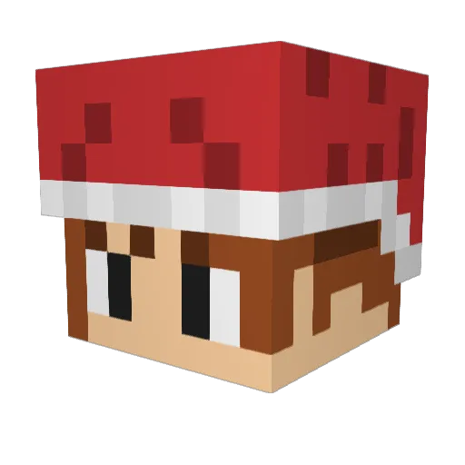 Ki_Kumo Minecraft avatar head, 3D render