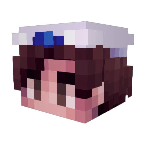 Ki_e Minecraft avatar head, 3D render