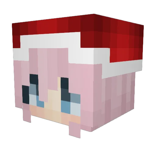 Kia78901 Minecraft avatar head, 3D render