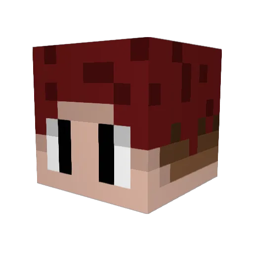 KiadGG Minecraft avatar head, 3D render