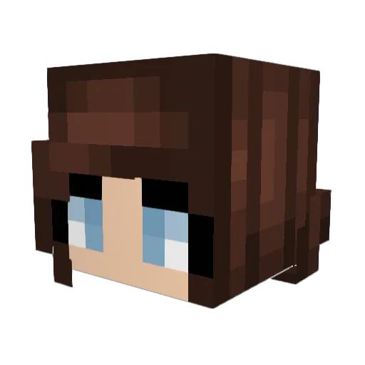 Kiah97 Minecraft avatar head, 3D render