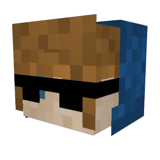 Kian00 Minecraft avatar head, 3D render