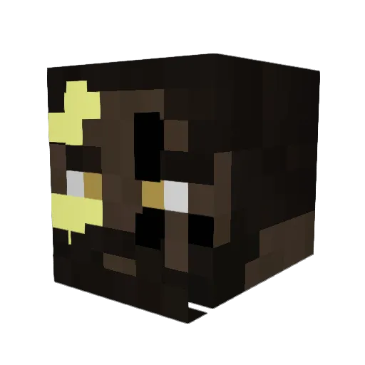 Kian4K Minecraft avatar head, 3D render
