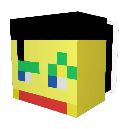 KianGamer_75 Minecraft avatar head, 3D render