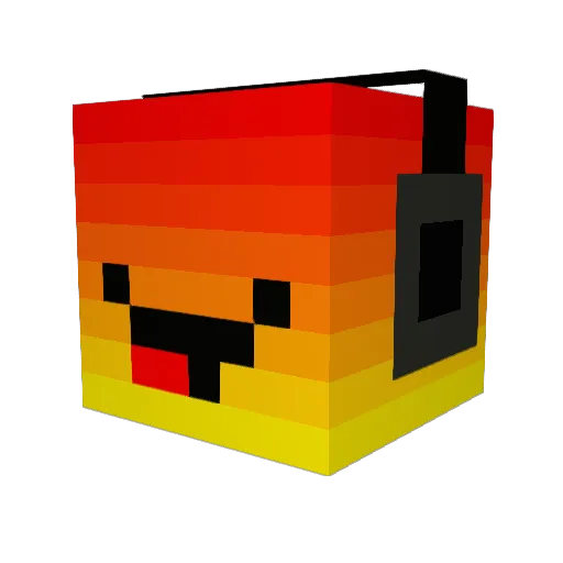 KianR8 Minecraft avatar head, 3D render