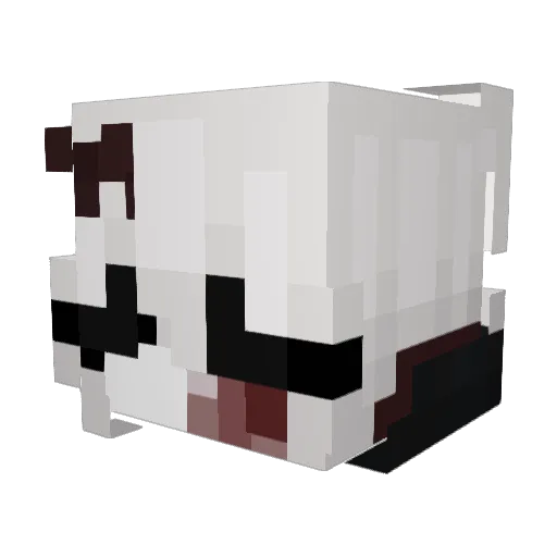 KianaRa Minecraft avatar head, 3D render