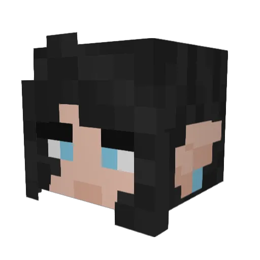 Kiandum Minecraft avatar head, 3D render
