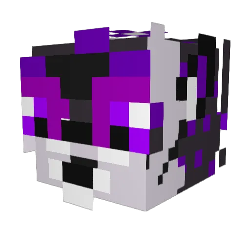Kiara96 Minecraft avatar head, 3D render