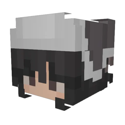 Kiaraa0 Minecraft avatar head, 3D render