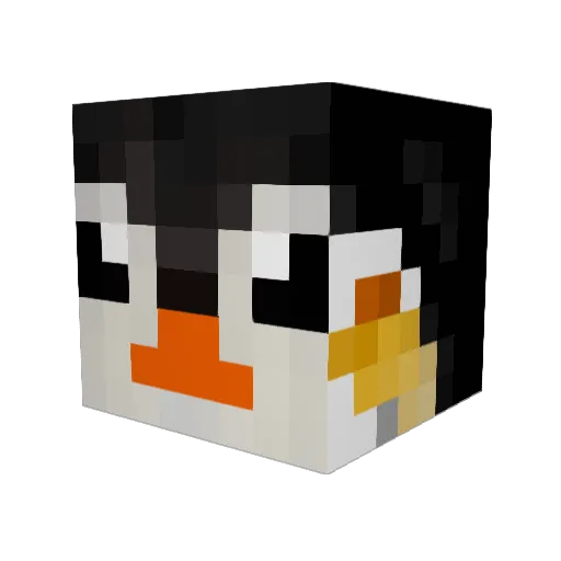 Kiaria Minecraft avatar head, 3D render