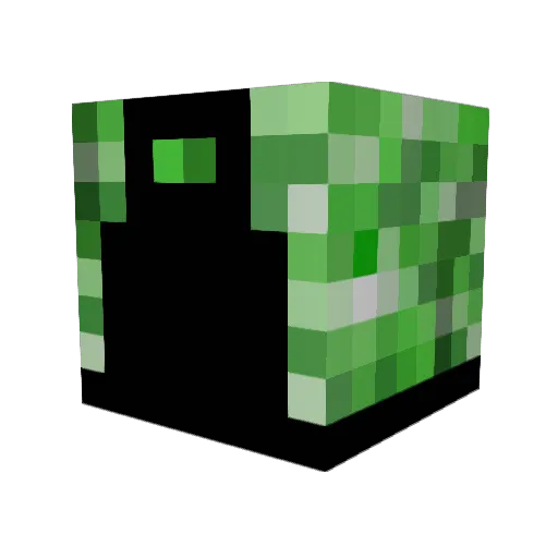 KiaroCamp Minecraft avatar head, 3D render