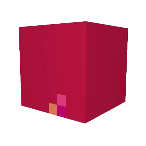 Kiarray Minecraft avatar head, 3D render