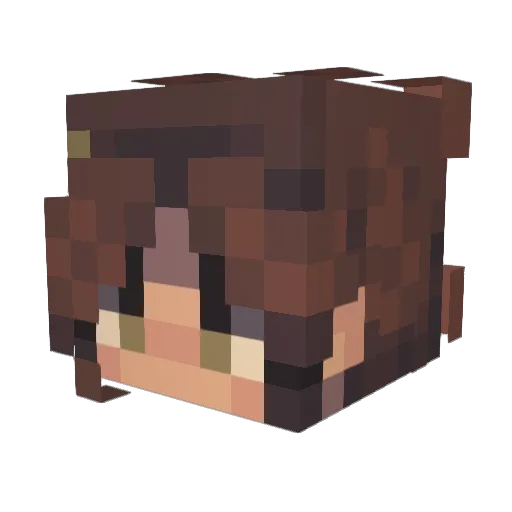 Kiary06 Minecraft avatar head, 3D render