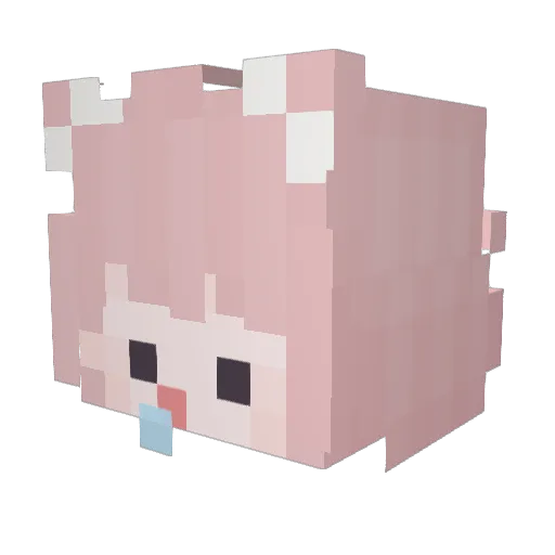 Kias__ Minecraft avatar head, 3D render