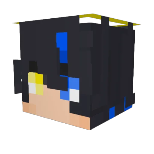 KiazRA_ Minecraft avatar head, 3D render