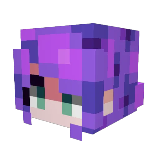 Kib___ Minecraft avatar head, 3D render