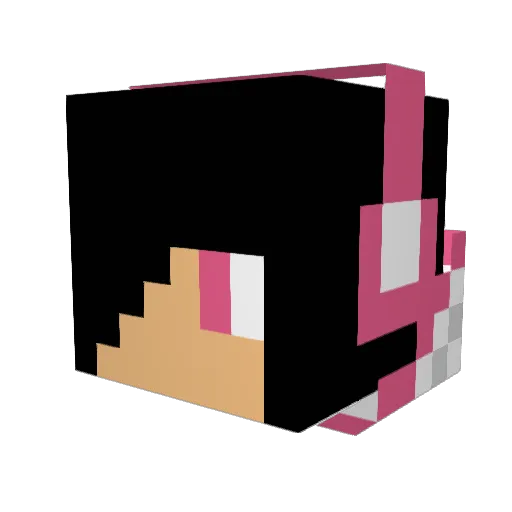 Kibbeen Minecraft avatar head, 3D render