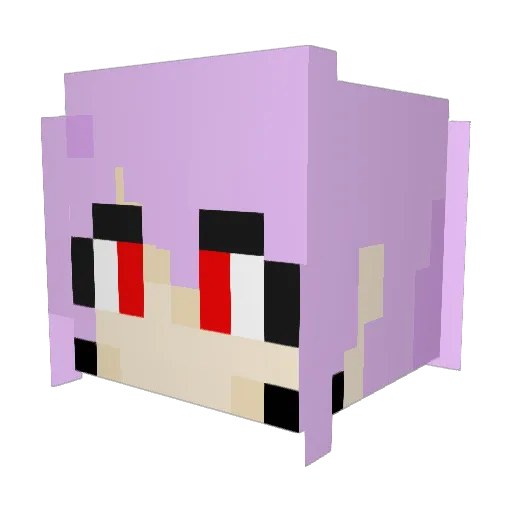 KibbledKibbler Minecraft avatar head, 3D render