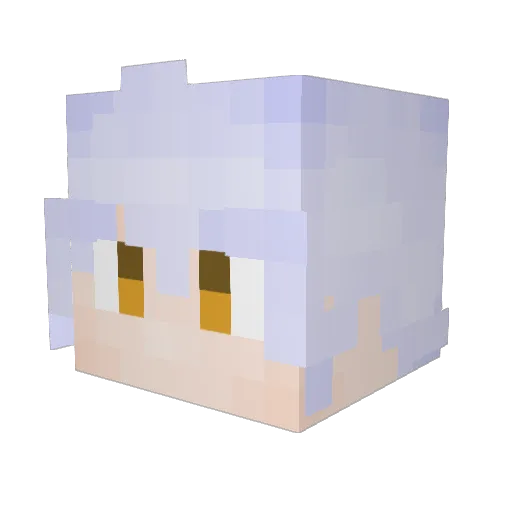KibeLesa Minecraft avatar head, 3D render