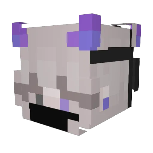 KiberLord Minecraft avatar head, 3D render