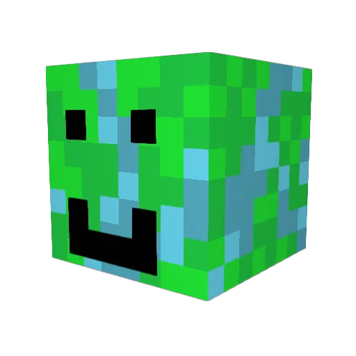 KiberSkrep Minecraft avatar head, 3D render