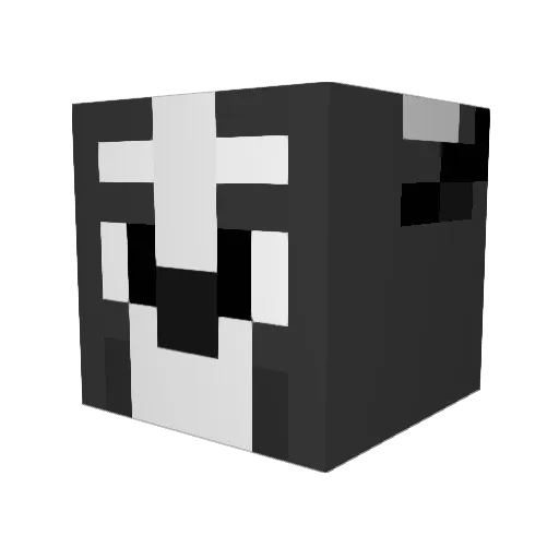 Kibirius Minecraft avatar head, 3D render