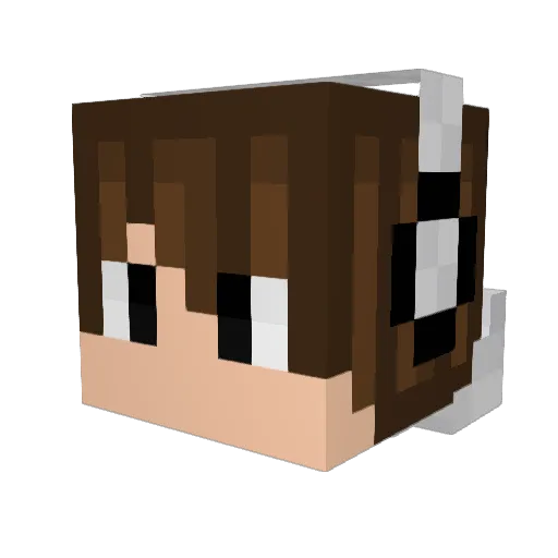 Kibo10 Minecraft avatar head, 3D render