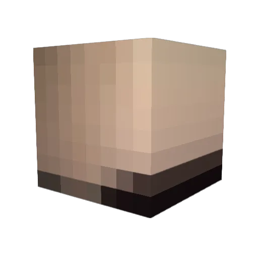 Kibo4c Minecraft avatar head, 3D render