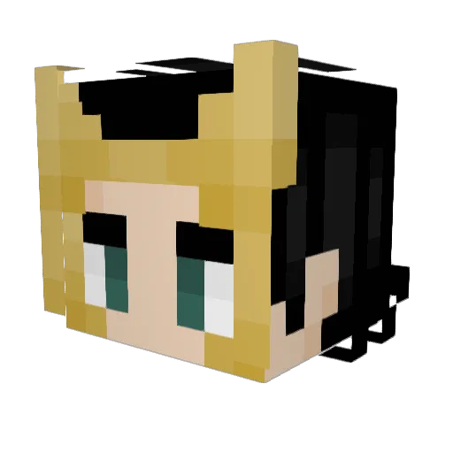 KiboTale Minecraft avatar head, 3D render