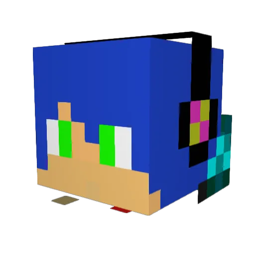 Kibou_Xander Minecraft avatar head, 3D render