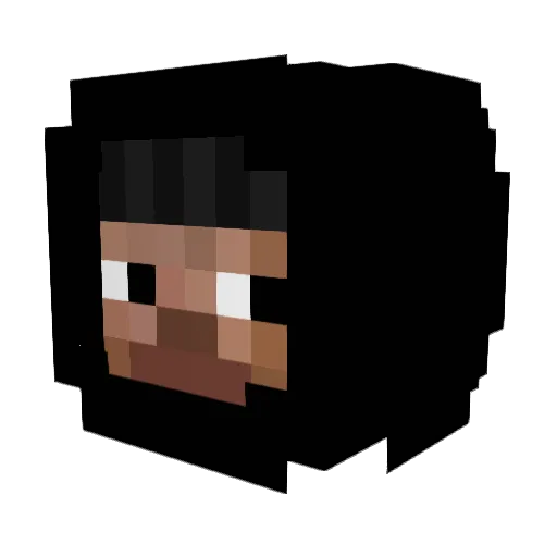 Kichawa_Mikolsa Minecraft avatar head, 3D render