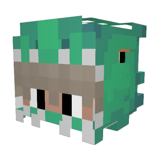 Kichiro47 Minecraft avatar head, 3D render