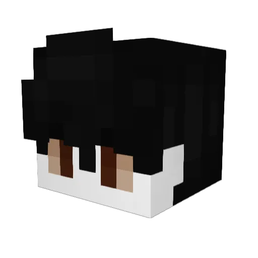 KickUp445 Minecraft avatar head, 3D render
