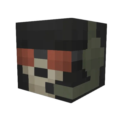 Kicked7371 Minecraft avatar head, 3D render