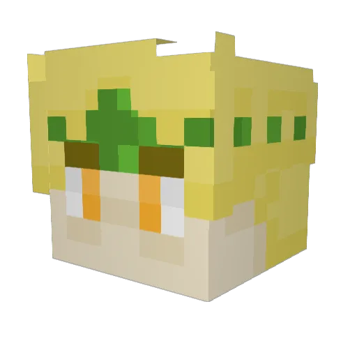 Kicker_Of_Dogs Minecraft avatar head, 3D render