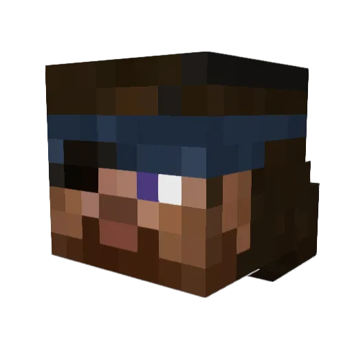 Kickflip919 Minecraft avatar head, 3D render
