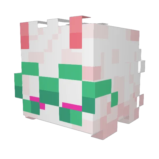 KickflipDX Minecraft avatar head, 3D render