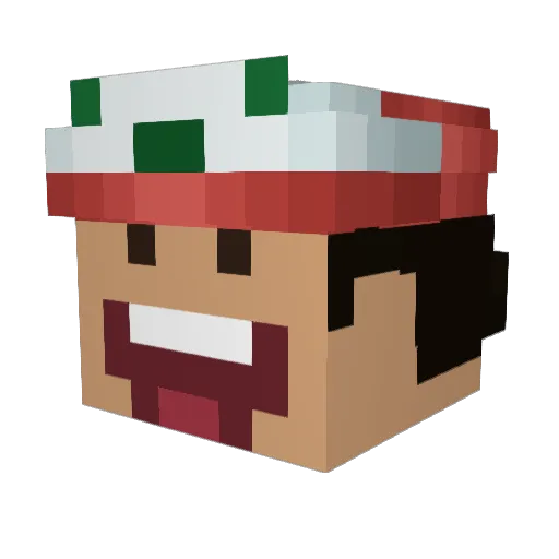 Kickin_KEL Minecraft avatar head, 3D render
