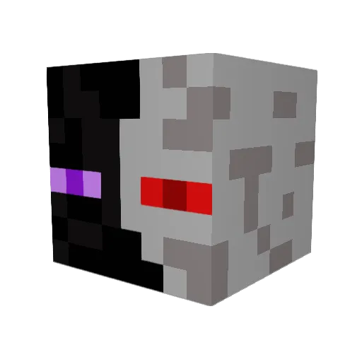 KickingCape Minecraft avatar head, 3D render