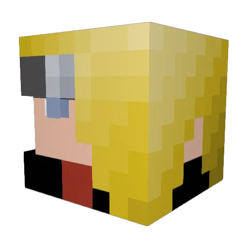 Kickstand284 Minecraft avatar head, 3D render