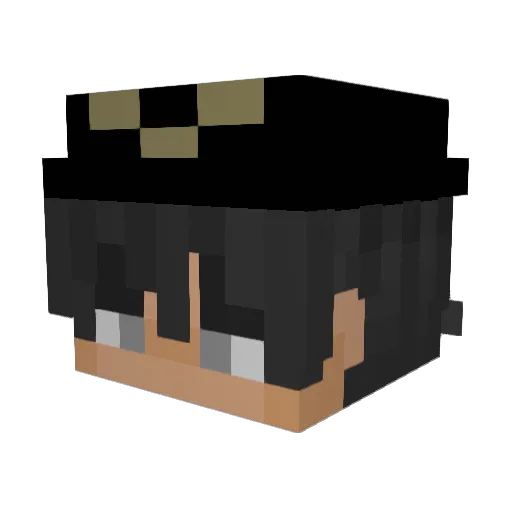 Kicpar Minecraft avatar head, 3D render