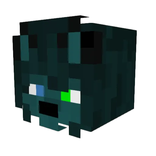 Kicur0 Minecraft avatar head, 3D render