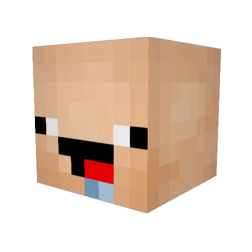 Kicyache36 Minecraft avatar head, 3D render
