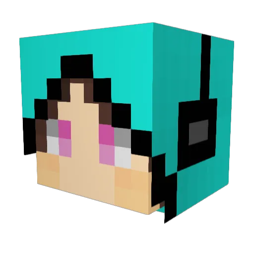 KidA240 Minecraft avatar head, 3D render